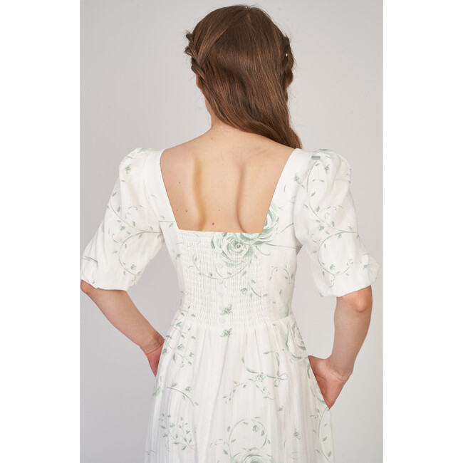 The Women's Kylie Dress, Celadon Heirloom Floral - Dresses - 6