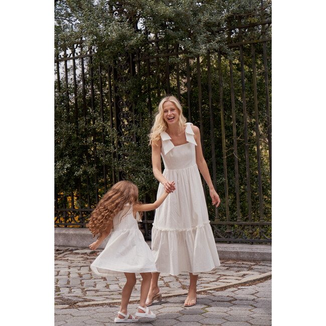 The Elizabeth Girls Dress, White - Dresses - 3