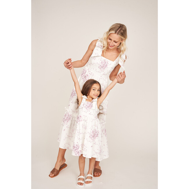 The Elizabeth GIrls Dress, Pink Heirloom Floral - Dresses - 6