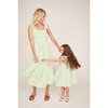 The Elizabeth Girls Dress, Celadon Floral Vine - Dresses - 7