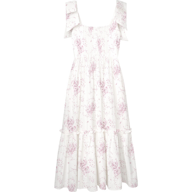 The Women's Elizabeth Dress, Pink Heirloom Floral - Dresses - 1