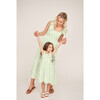 The Elizabeth Girls Dress, Celadon Floral Vine - Dresses - 8