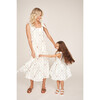 The Elizabeth Girls Dress, White Floral Vine - Dresses - 8