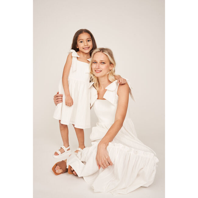 The Elizabeth Girls Dress, White - Dresses - 5