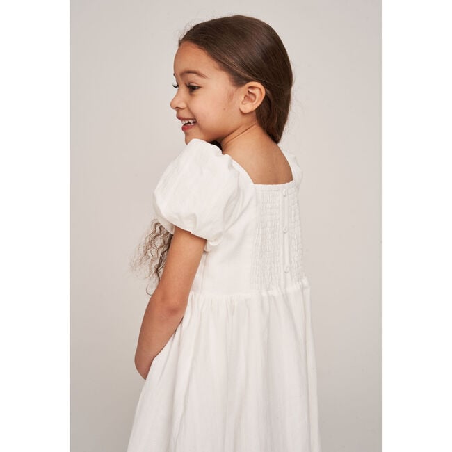 The Kylie Girls Dress, White - Dresses - 8