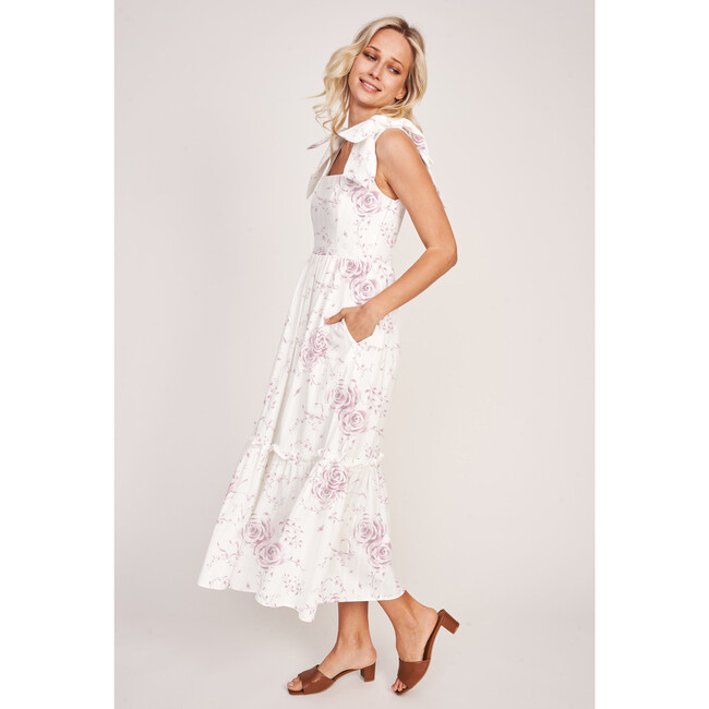 The Women's Elizabeth Dress, Pink Heirloom Floral - Dresses - 3