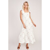 The Women's Elizabeth Dress, White Floral Vine - Dresses - 4