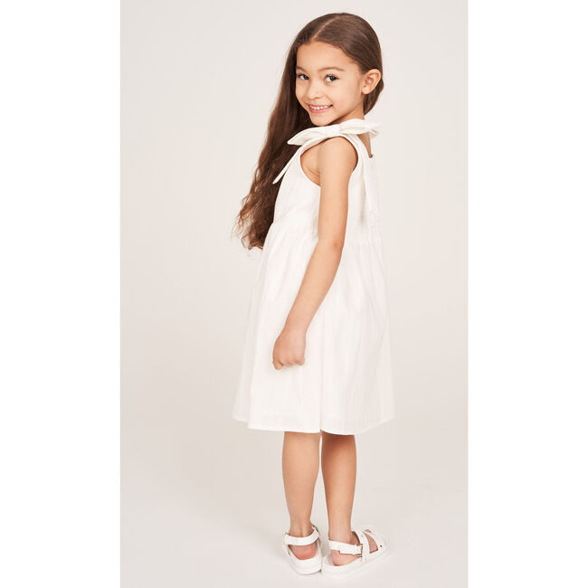 The Elizabeth Girls Dress, White - Dresses - 7