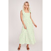 The Women's Elizabeth Dress, Celadon Floral Vine - Dresses - 4 - thumbnail