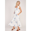 The Women's Elizabeth Dress, Blue Heirloom Floral - Dresses - 4
