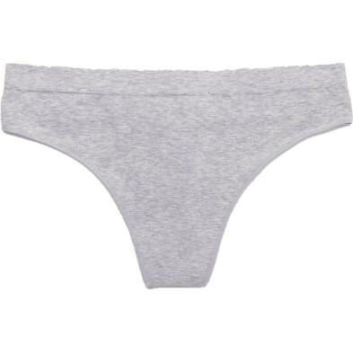 Leak Proof Period Thong, Pebble Grey - Period Underwear - 1