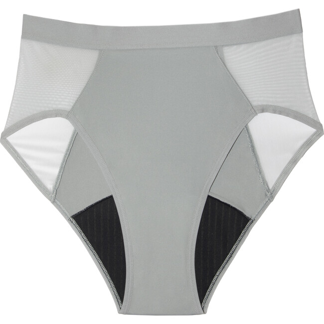 Leak Proof Period French Cut High Waist, Pebble Grey - Period Underwear - 1