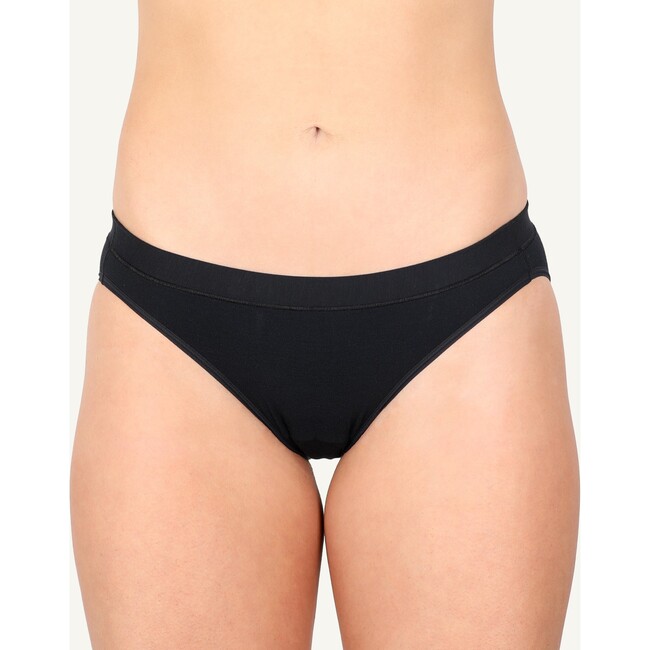 Leak Proof Comfort Period Bikini Underwear, Volcanic Black