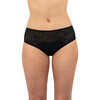 Leak Proof Period Lace Hipster, Volcanic Black - Period Underwear - 2 - thumbnail
