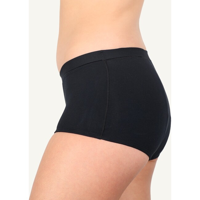 Leak Proof Comfort Period Boyshort, Volcanic Black - Period Underwear - 3