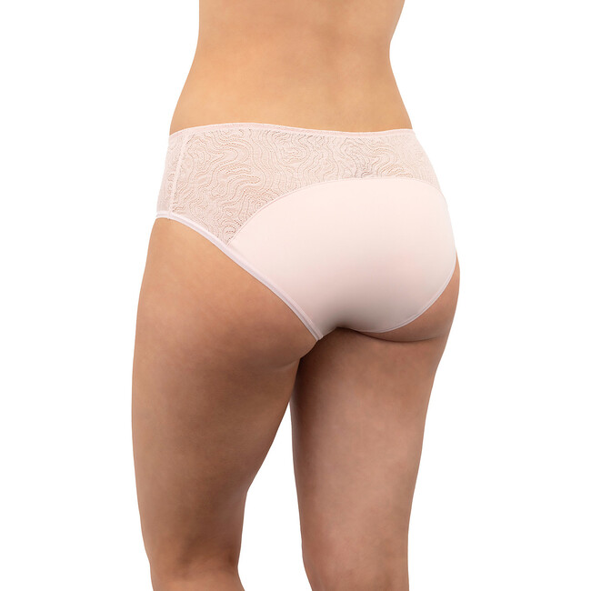 Leak Proof Period Lace Hipster, Quartz Blush - Period Underwear - 3