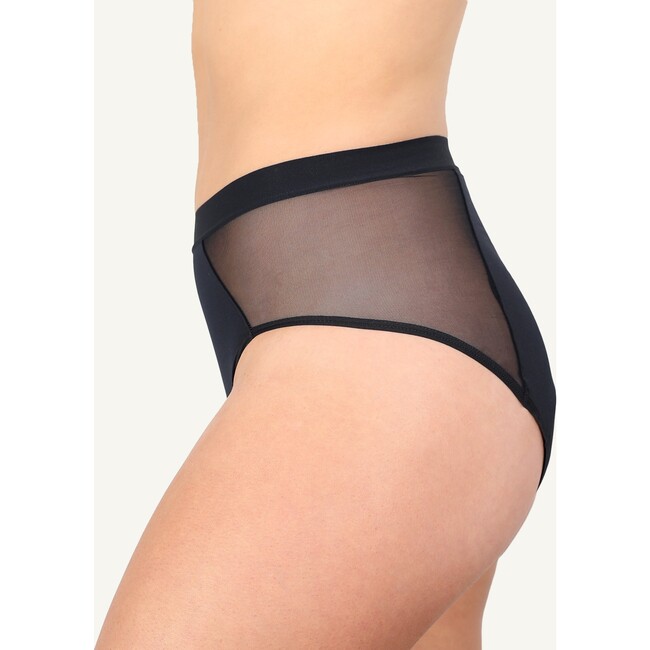 Leak Proof Period French Cut High Waist, Volcanic Black - Period Underwear - 3