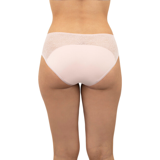 Leak Proof Period Lace Hipster, Quartz Blush - Period Underwear - 4