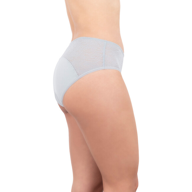 Leak Proof Period Lace Hipster, Pebble Grey - Period Underwear - 3