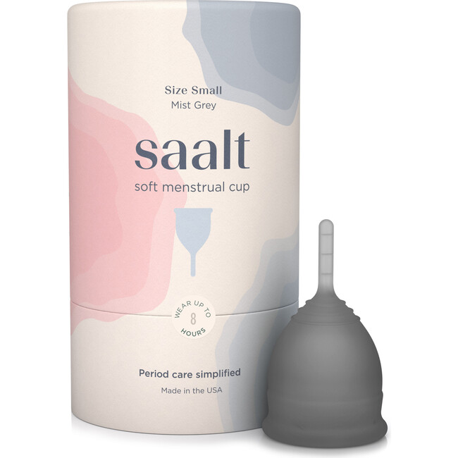 Saalt Soft Menstrual Cup, Mist Grey - Menstrual Cups - 1