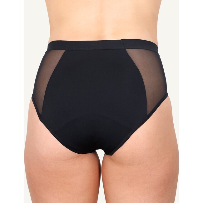 Leak Proof Period French Cut High Waist, Volcanic Black - Period Underwear - 4