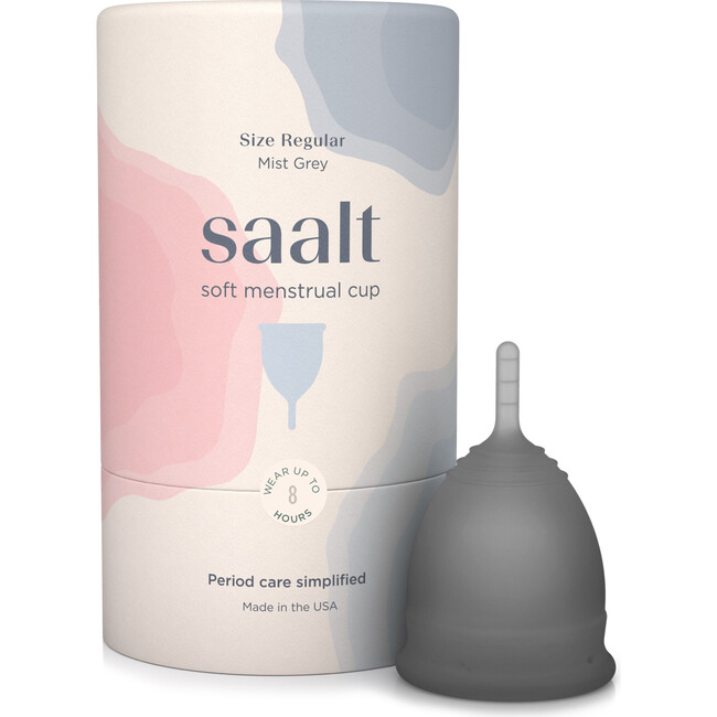 Saalt Soft Menstrual Cup, Mist Grey - Menstrual Cups - 4