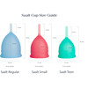 Saalt Soft Menstrual Cup, Mist Grey - Menstrual Cups - 5 - thumbnail