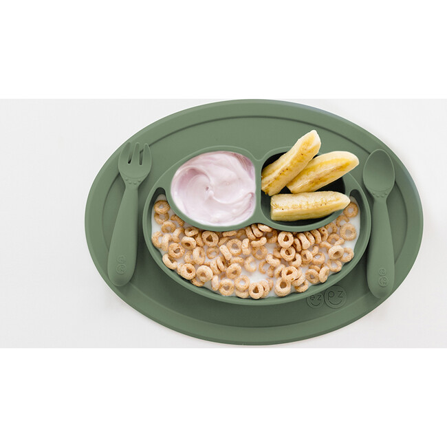 Mini Feeding Set, Olive - Tableware - 3