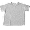 Coeur Boxy Tee, Heather Grey - T-Shirts - 1 - thumbnail