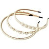 Pearly Headband Set, White - Hair Accessories - 1 - thumbnail