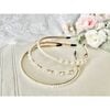 Pearly Headband Set, White - Hair Accessories - 2