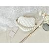 Faux Leather Heart Bag, White - Bags - 2