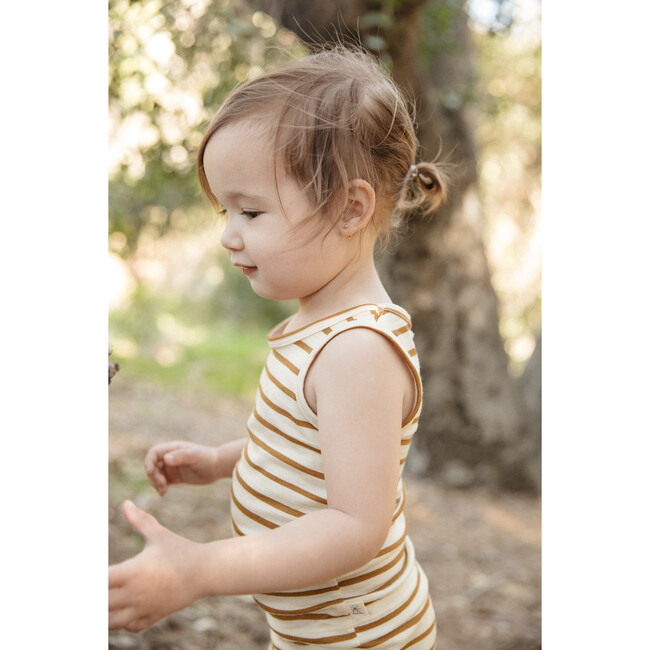 Merino Wool Short Johns, Ochre Stripe - Mixed Apparel Set - 3