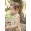 Merino Wool Short Johns, Ochre Stripe - Mixed Apparel Set - 3