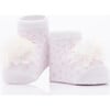 3pc Tulle Pom Socks Set, Pink - Socks - 2