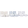 3pc Cuff Socks Set, Blue - Socks - 1 - thumbnail