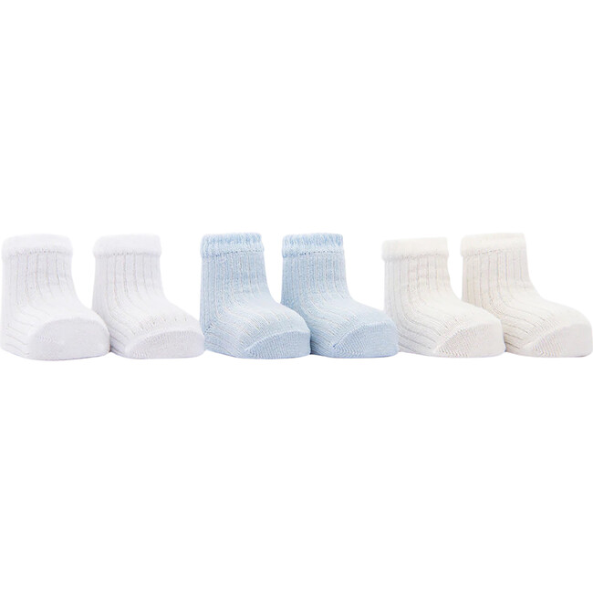 3pc Basic Socks Set, Blue