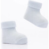 3pc Cuff Socks Set, Blue - Socks - 3