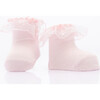 3pc Daisy Tulle Socks Set, Pink - Socks - 3
