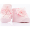 3pc Lace Bow Socks Set, Pink - Socks - 3