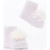 3pc Tulle Pom Socks Set, Pink - Socks - 5