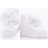 3pc Lace Bow Socks Set, Pink - Socks - 4 - thumbnail