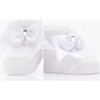 3pc Crystal Bow Socks Set, Pink - Socks - 4 - thumbnail