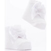 3pc Lace Bow Socks Set, Pink - Socks - 7 - thumbnail