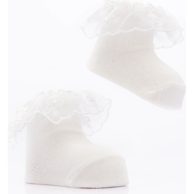 3pc Daisy Tulle Socks Set, Pink - Socks - 7