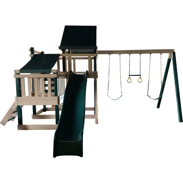 Congo Monkey Playsystem 2 Green/Sand KidWise Outdoors Playsets