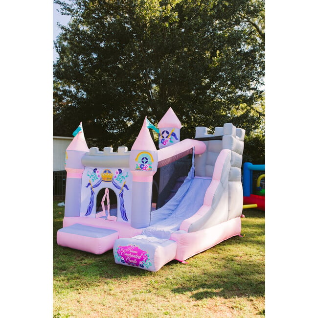 Princess Enchanted Castle With Slide Bounce House - Outdoor Games - 6