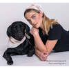 Collins square scarf, Beige - Dog Bandanas & Neckties - 2