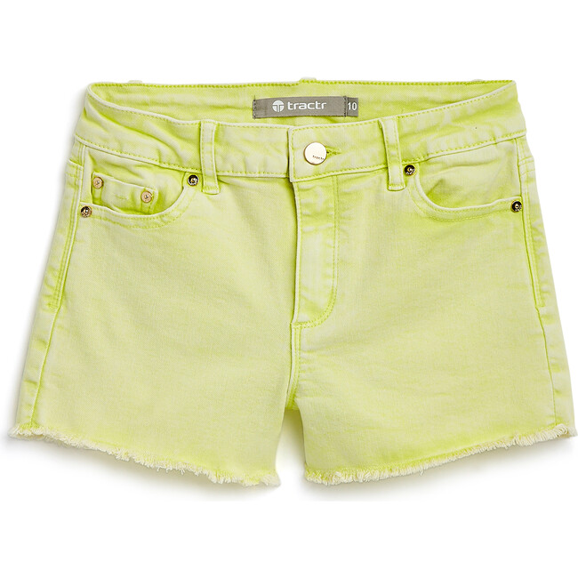 Brittany Fray Hem Short, Daiquiri Green