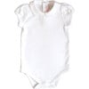 White Puff Sleeve Onesie - Onesies - 1 - thumbnail